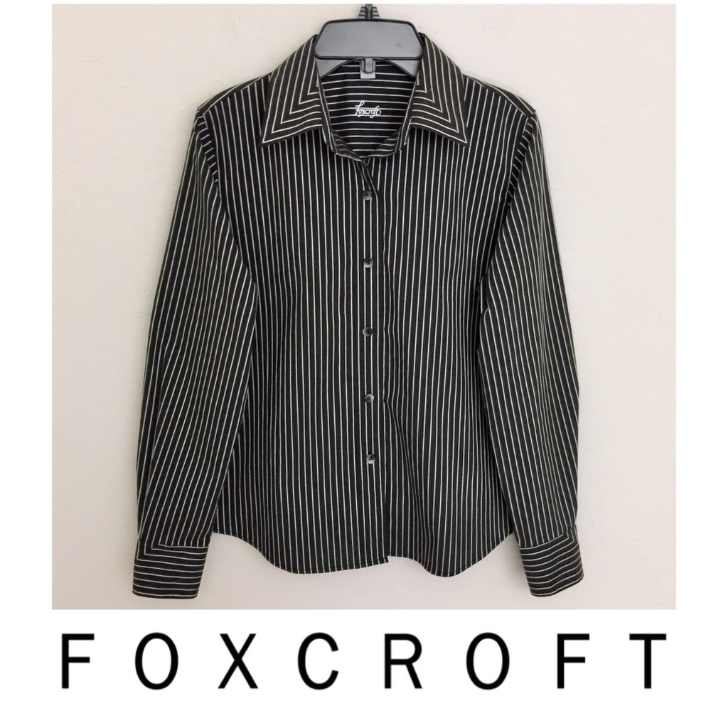 🎉💖🛍HOST PICK🎉💖🛍 FOXCROFT Stripe Shirt